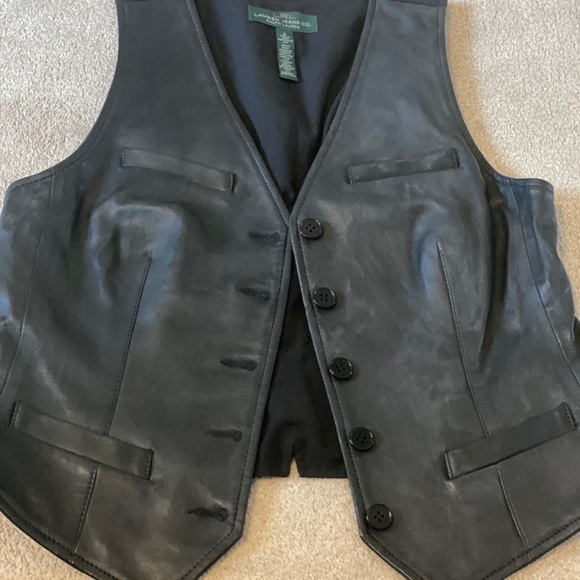 Ralph Lauren Pure leather vest for women - Picture 3 of 4